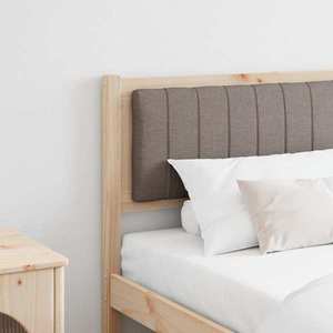 vidaXL Tăblie tapițată cu headboard Maro 180 cm Lemn de pin masiv imagine