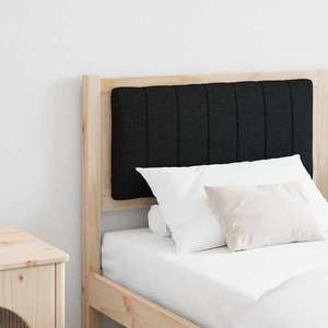 vidaXL Tăblie tapițată cu headboard Maro 160 cm Lemn de pin masiv imagine