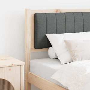 vidaXL Tăblie tapițată cu headboard Maro 75 cm Lemn de pin masiv imagine