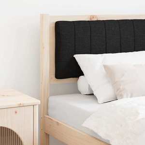 vidaXL Tăblie tapițată cu headboard Maro 75 cm Lemn de pin masiv imagine
