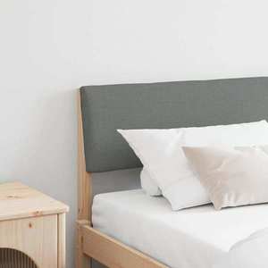 vidaXL Tăblie tapițată Gri închis 200 cm Lemn de pin masiv imagine