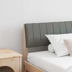 vidaXL Tăblie tapițată Gri închis 200 cm Lemn de pin masiv imagine