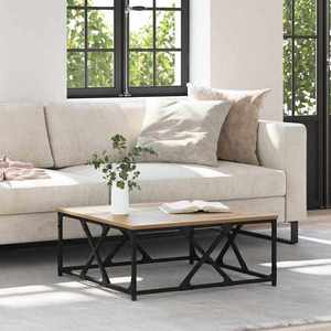 vidaXL Masă de cafea Stejar Artizanal 70 x 70 x 30 cm Lemn compozit imagine