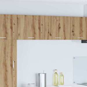 vidaXL Dulap suspendat Riga Stejar Artisan și Alb 50 x 31 x 40 cm imagine