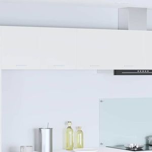 vidaXL Dulap suspendat cu ușă Riga Alb 80 x 31 x 40 cm Lemn compozit imagine