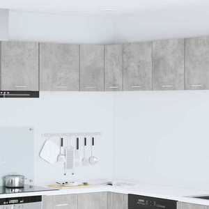 vidaXL Dulap suspendat Riga Gri beton și Alb 57 x 57 x 40 cm imagine