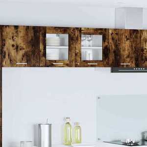 vidaXL Dulap suspendat Riga 2 pcs Stejar fumuriu 40 x 31 x 40 cm imagine