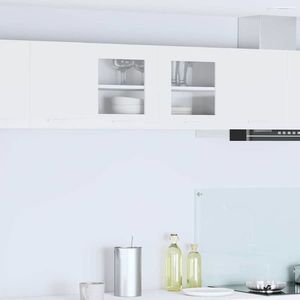 vidaXL Dulap suspendat cu ușă Riga Alb 80 x 31 x 40 cm Lemn compozit imagine