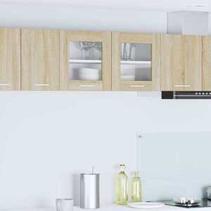 vidaXL Dulap suspendat Riga Stejar Sonoma și Alb 80 x 31 x 40 cm imagine