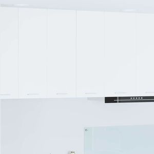 vidaXL Dulap suspendat cu ușă Riga Alb 30 x 31 x 80 cm Lemn compozit imagine