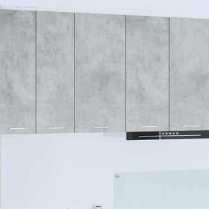 vidaXL Dulap suspendat cu ușă Riga Gri beton și Alb 40 x 31 x 80 cm imagine