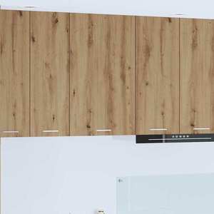 vidaXL Dulap suspendat Riga Stejar Artisan și Alb 50 x 31 x 80 cm imagine