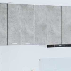 vidaXL Dulap suspendat cu ușă Riga Gri din beton 60 x 31 x 80 cm imagine