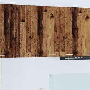 vidaXL Dulap suspendat Riga Lemn Vechi 60 x 31 x 80 cm Lemn compozit imagine