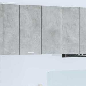 vidaXL Dulap suspendat cu ușă Riga Gri din beton 80 x 31 x 80 cm imagine