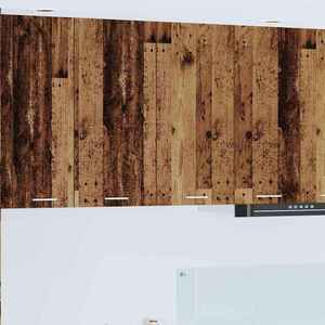 vidaXL Dulap suspendat Riga Lemn Vechi 80 x 31 x 80 cm Lemn compozit imagine