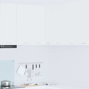 vidaXL Dulap suspendat Riga Alb 57 x 57 x 80 cm Lemn compozit imagine