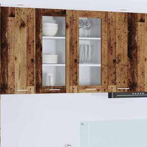 vidaXL Dulap suspendat Riga Lemn Vechi 40 x 31 x 80 cm Lemn compozit imagine