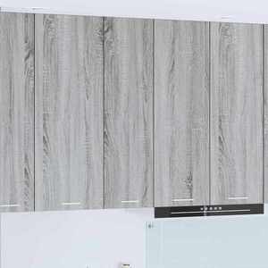 vidaXL Dulap suspendat Riga Gri Sonoma 30 x 31 x 100 cm Lemn compozit imagine