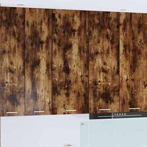 vidaXL Dulap suspendat cu ușă Riga Stejar fumuriu 40 x 31 x 100 cm imagine