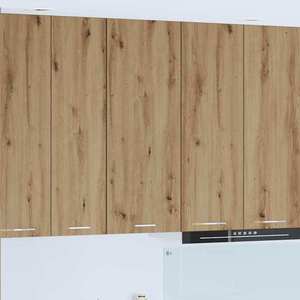 vidaXL Dulap suspendat cu ușă Riga Stejar Artizanal 40 x 31 x 100 cm imagine