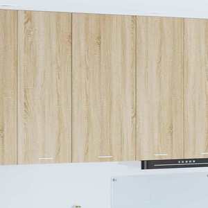 vidaXL Dulap suspendat Riga Stejar Sonoma și Alb 50 x 31 x 100 cm imagine