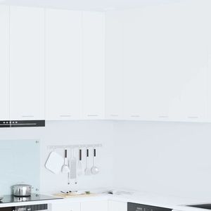 vidaXL Dulap suspendat cu ușă Riga Alb 57 x 57 x 100 cm Lemn compozit imagine