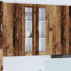 vidaXL Dulap suspendat Riga Lemn Vechi 60 x 31 x 100 cm Lemn compozit imagine