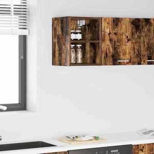 vidaXL Dulap suspendat Riga Stejar fumuriu 30 x 29, 5 x 40 cm imagine