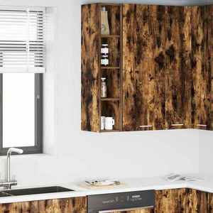 vidaXL Dulap suspendat Riga Stejar fumuriu 20 x 29, 5 x 100 cm imagine