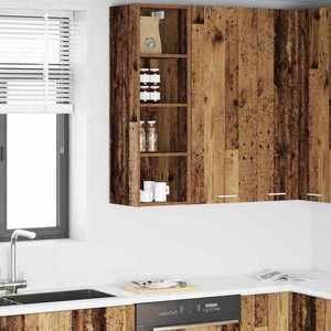 vidaXL Dulap suspendat Riga Lemn Vechi 30 x 29, 5 x 100 cm imagine