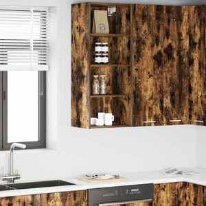 vidaXL Dulap suspendat Riga Stejar fumuriu 40 x 29, 5 x 100 cm imagine