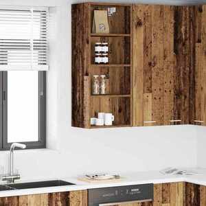 vidaXL Dulap suspendat Riga Lemn Vechi 40 x 29, 5 x 100 cm imagine