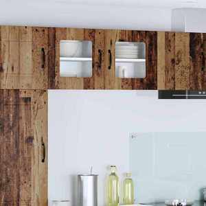 vidaXL Dulap suspendat de bucătărie cu raft Lemn Vechi 40 x 31 x 40 cm imagine