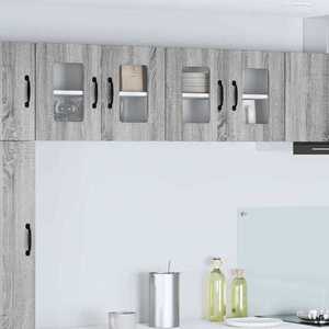 vidaXL Dulap suspendat de bucătărie 2 pcs Gri Sonoma 60 x 31 x 40 cm imagine