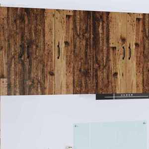 vidaXL Dulap suspendat de bucătărie cu raft Lemn Vechi 40 x 31 x 80 cm imagine