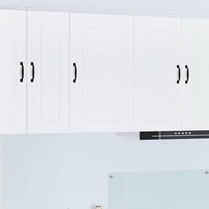 vidaXL Dulap suspendat de bucătărie Alb 50 x 31 x 80 cm Lemn compozit imagine