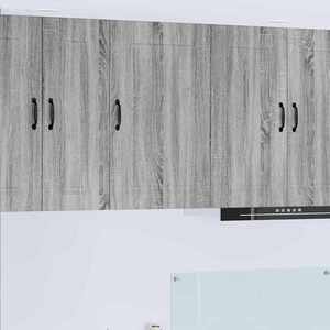 vidaXL Dulap suspendat de bucătărie cu raft Gri Sonoma 50 x 31 x 80 cm imagine