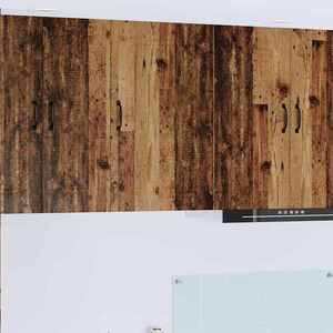 vidaXL Dulap suspendat de bucătărie cu raft Lemn Vechi 50 x 31 x 80 cm imagine