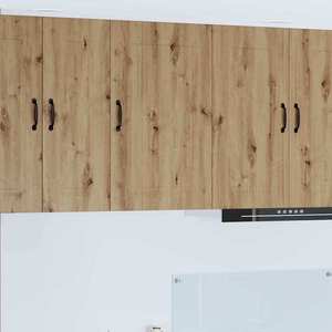 vidaXL Dulap suspendat de bucătărie Stejar Artizanal 50 x 31 x 80 cm imagine