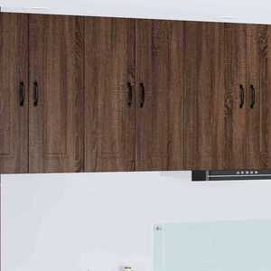 vidaXL Dulap suspendat de bucătărie Stejar închis 60 x 31 x 80 cm imagine