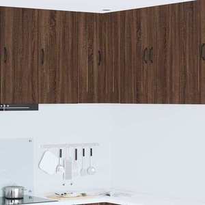 vidaXL Dulap suspendat de bucătărie Stejar închis 57 x 57 x 80 cm imagine