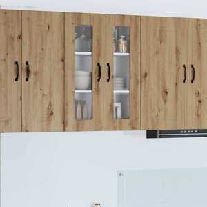 vidaXL Dulap suspendat de bucătărie Stejar Artizanal 60 x 31 x 80 cm imagine