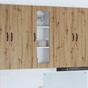 vidaXL Dulap suspendat de bucătărie Stejar Artizanal 40 x 31 x 100 cm imagine