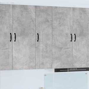 vidaXL Dulap suspendat de bucătărie Gri din beton 30 x 31 x 100 cm imagine