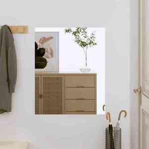 vidaXL Oglindă de perete, 50x60 cm, dreptunghiular, sticlă imagine