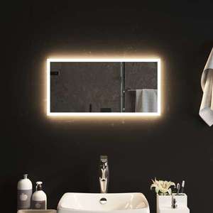 vidaXL Oglinda de baie cu LED, 30x60 cm imagine