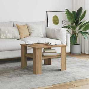 vidaXL Măsuță de cafea, stejar artizanal, 60x60x42 cm, lemn prelucrat imagine