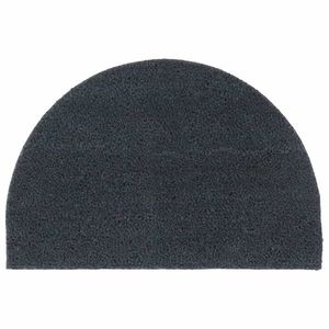 vidaXL Covoraș de ușă semirotund, Gri închis, 40x60 cm, fibre de cocos imagine