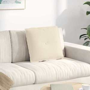 vidaXL Perna pentru spate Bej 50 x 45 cm Țesătură din microfibră imagine